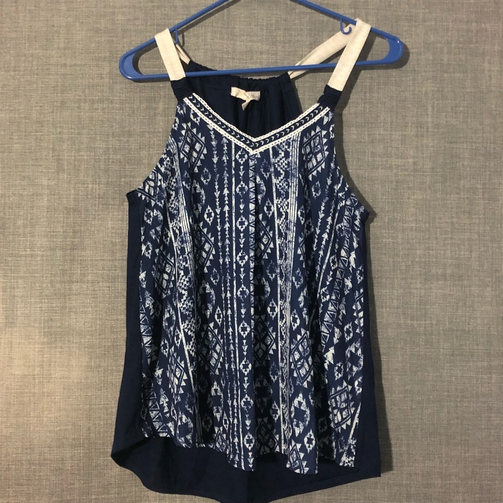 Blue Print Tank Top